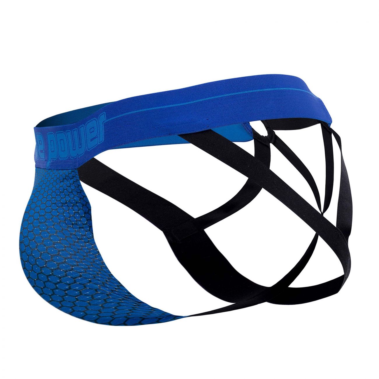 Male Power 352-269 Sexagon Strappy Ring Jock Royal