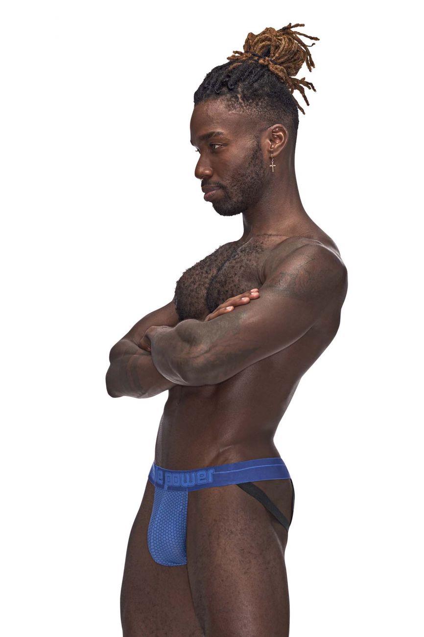 Male Power 352-269 Sexagon Strappy Ring Jock Royal