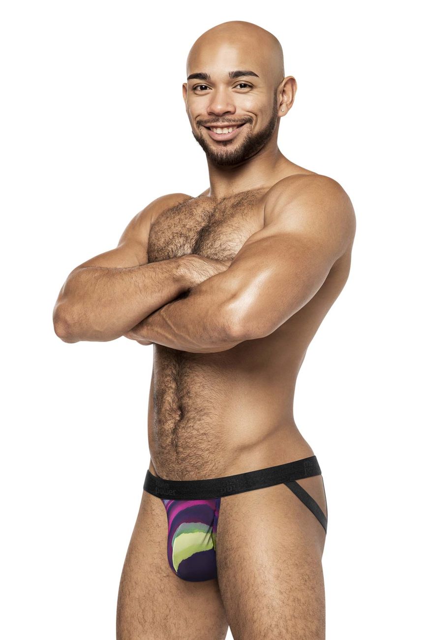 Male Power 352-278 Galactic Strappy Ring Jock Printed