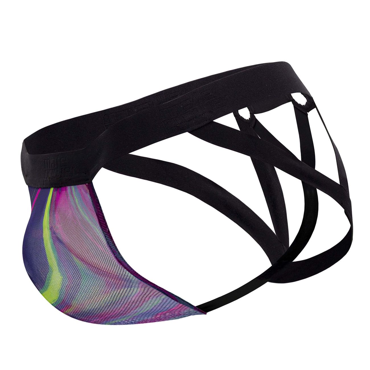 Male Power 352-278 Galactic Strappy Ring Jock Printed
