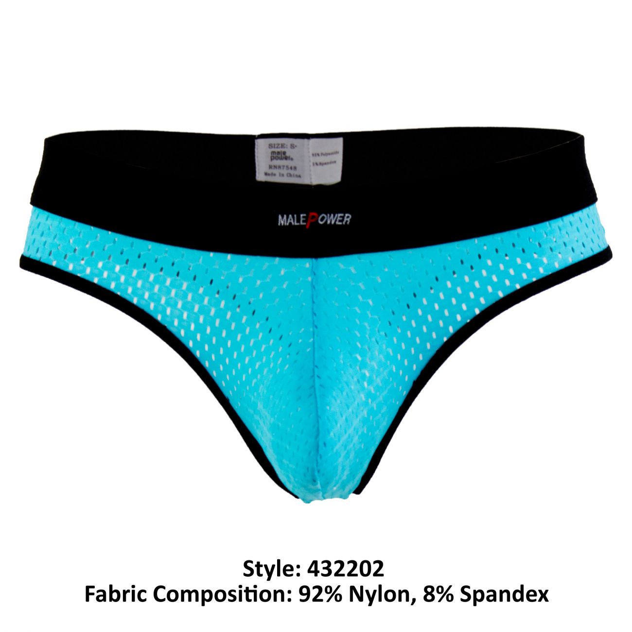 Male Power 432202 Athletic Mesh Sport Thong