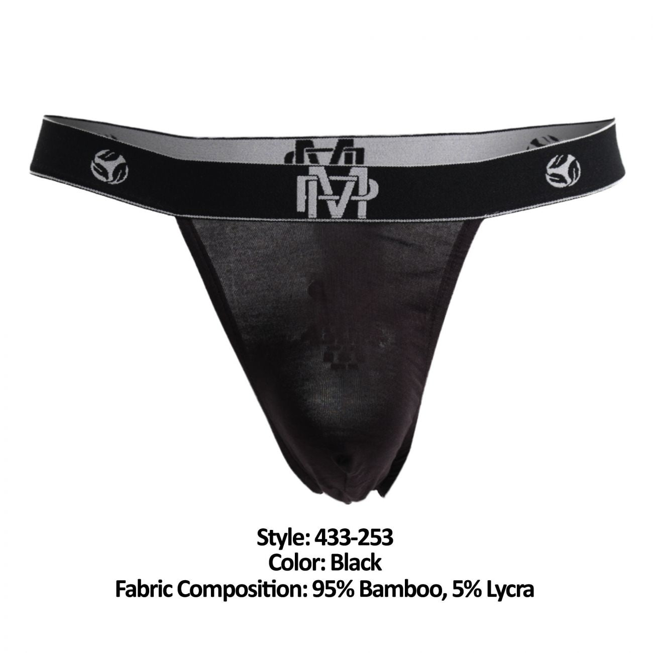 Male Power 433-253 Bamboo Micro Thong Black
