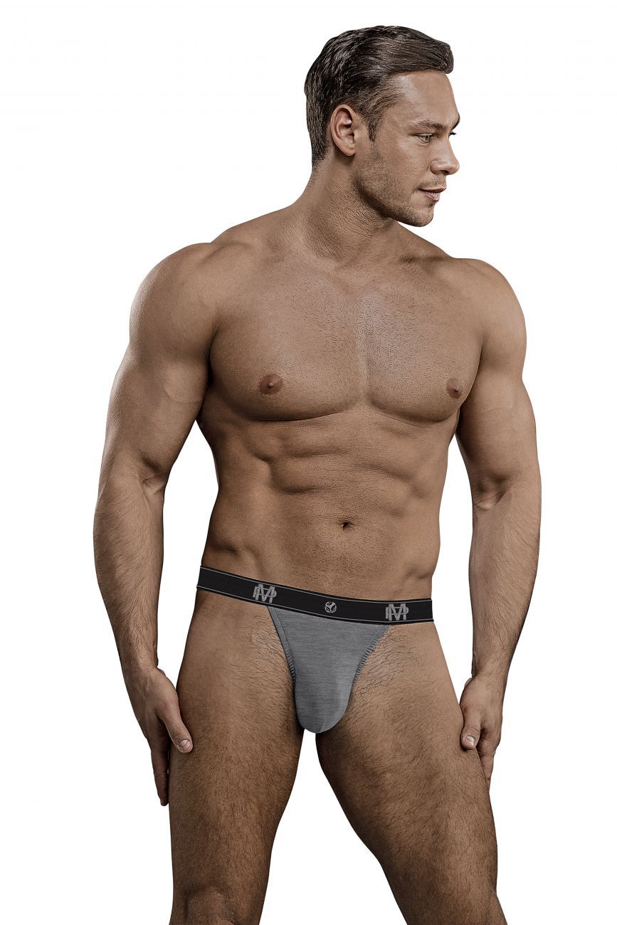 Male Power 433-253 Bamboo Micro Thong Gray