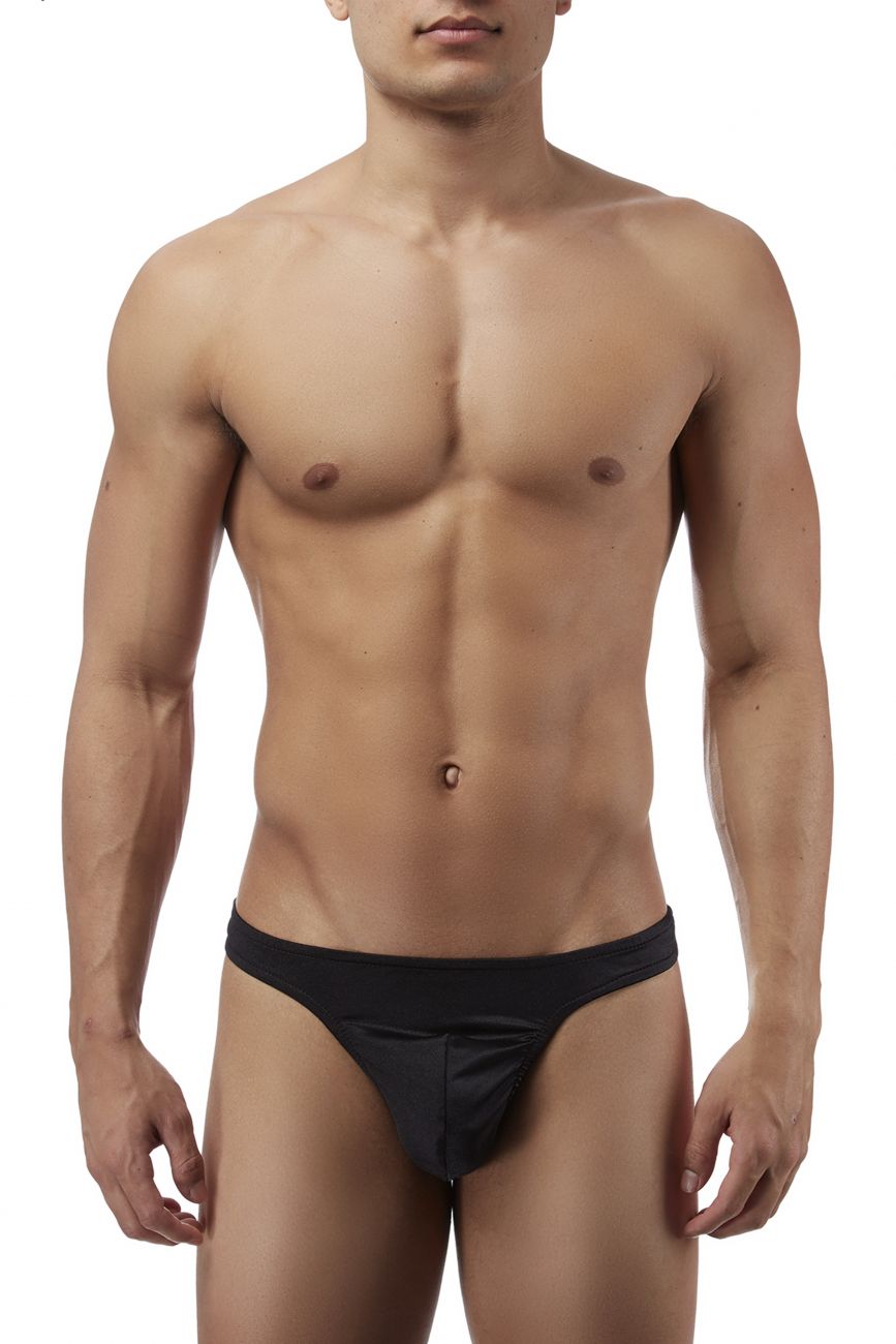 Male Power 442076 Satin Lycra Sexy Thong Black