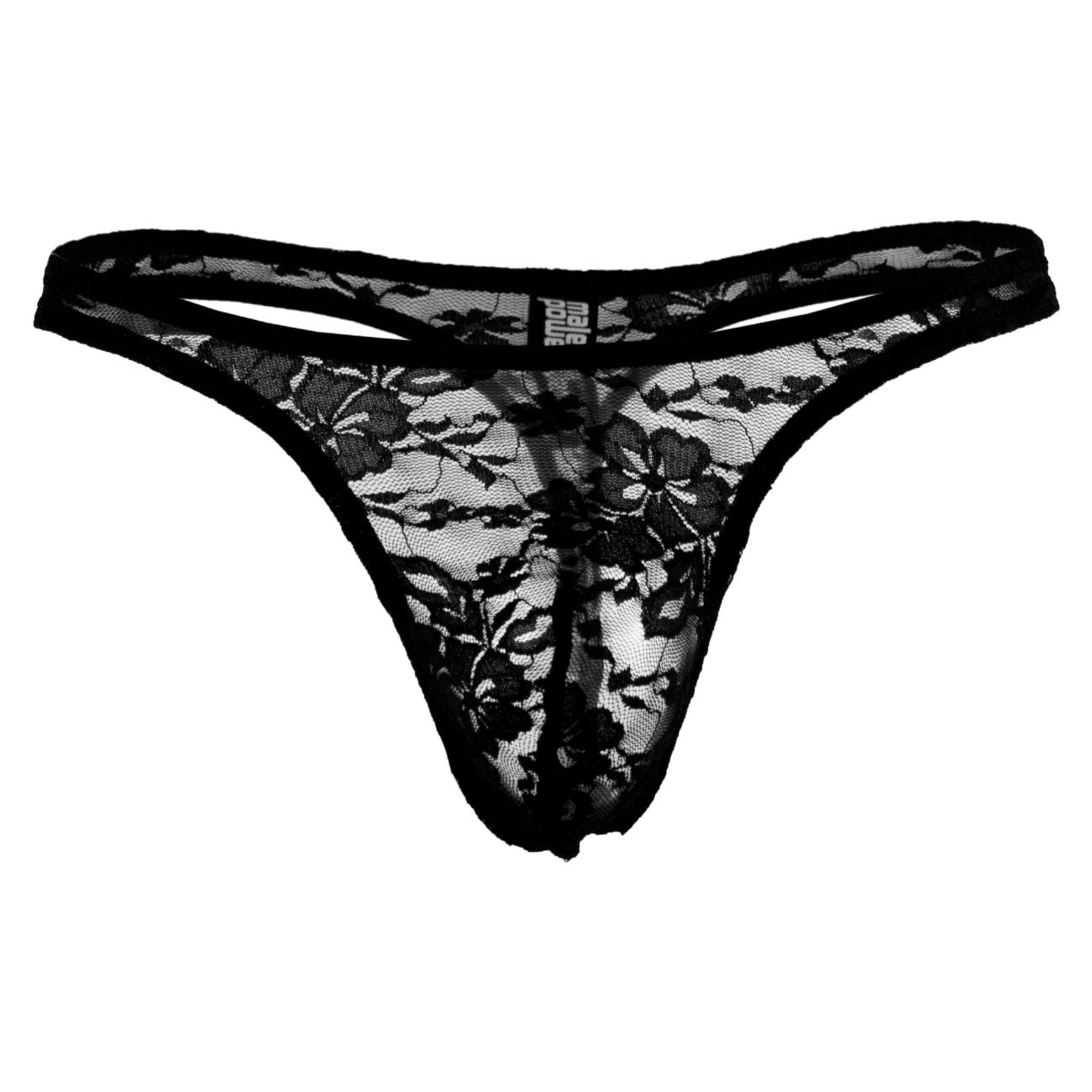 Male Power 442162 Stretch Lace Sexy Thong Black