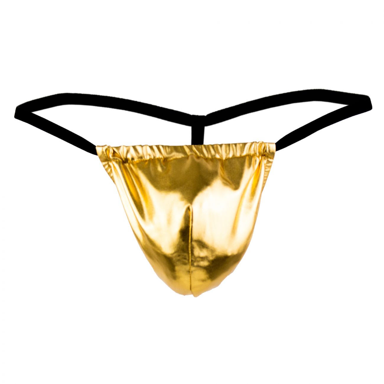 Male Power 450070 Heavy Metal Posing Strap Thong Gold