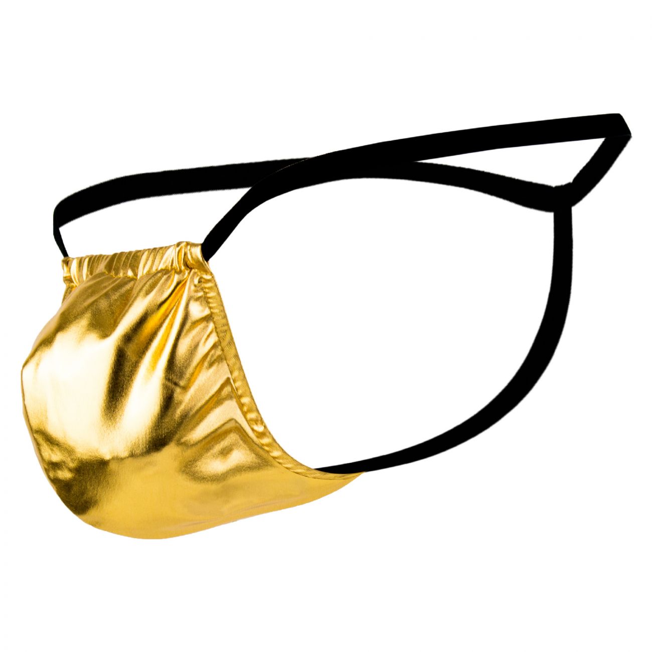 Male Power 450070 Heavy Metal Posing Strap Thong Gold