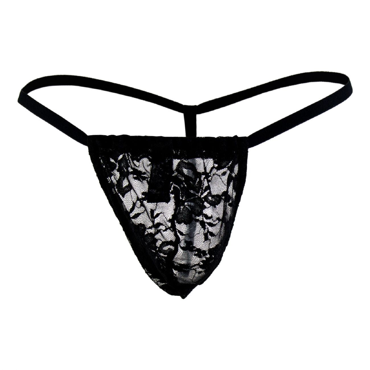 Male Power 450162 Stretch Lace Posing Strap Thong Black