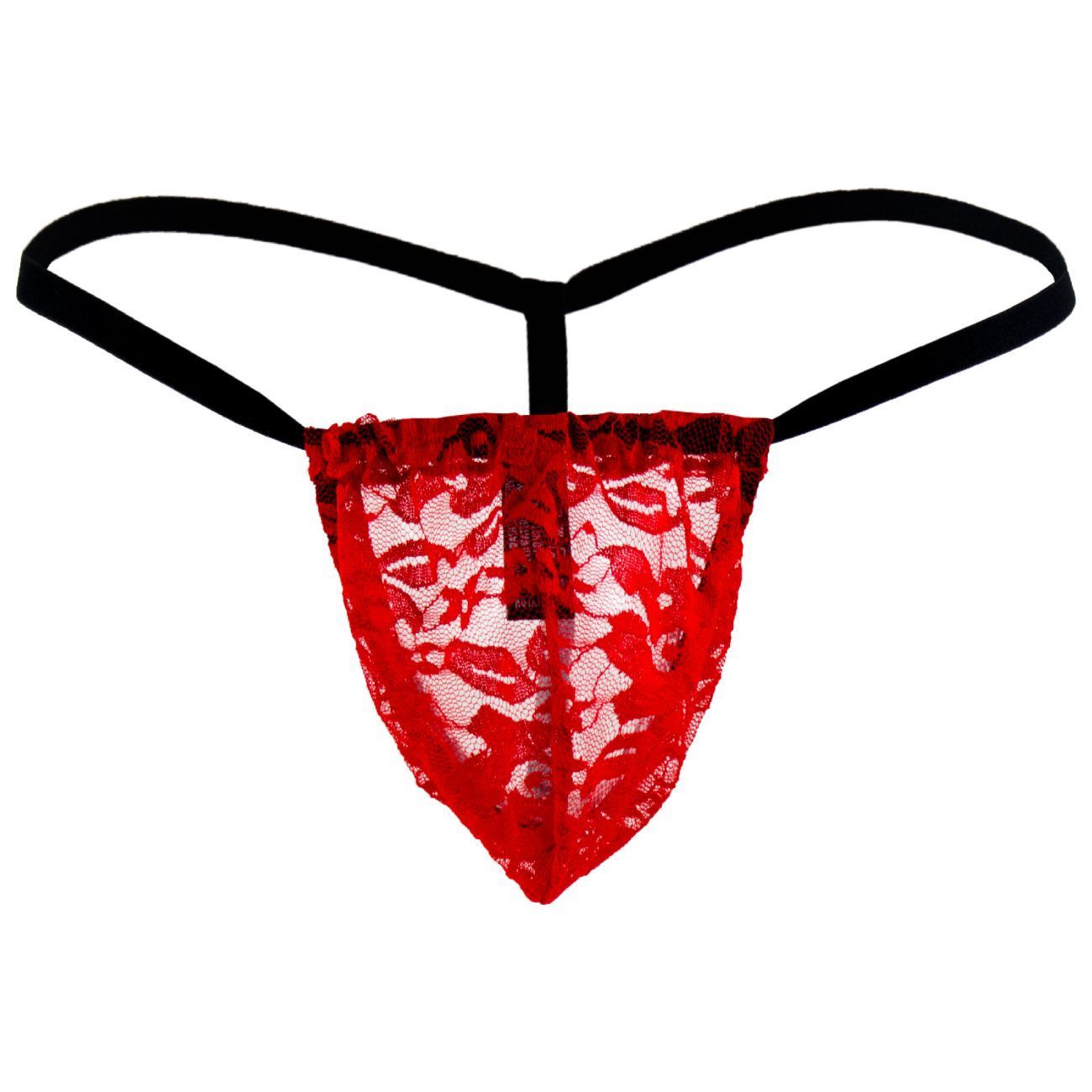 Male Power 450162 Stretch Lace Posing Strap Thong Red
