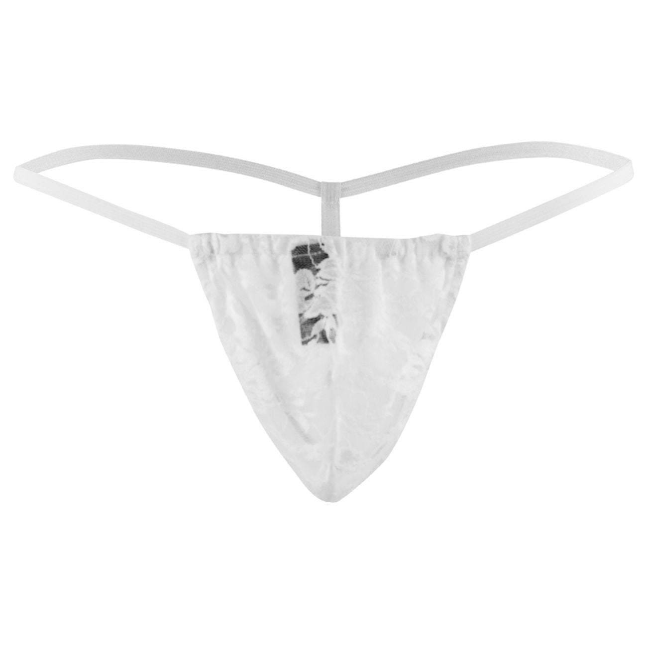 Male Power 450162 Stretch Lace Posing Strap Thong White