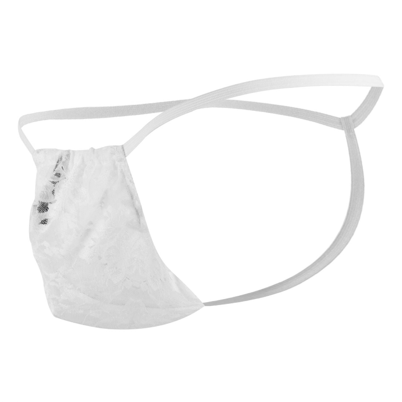 Male Power 450162 Stretch Lace Posing Strap Thong White