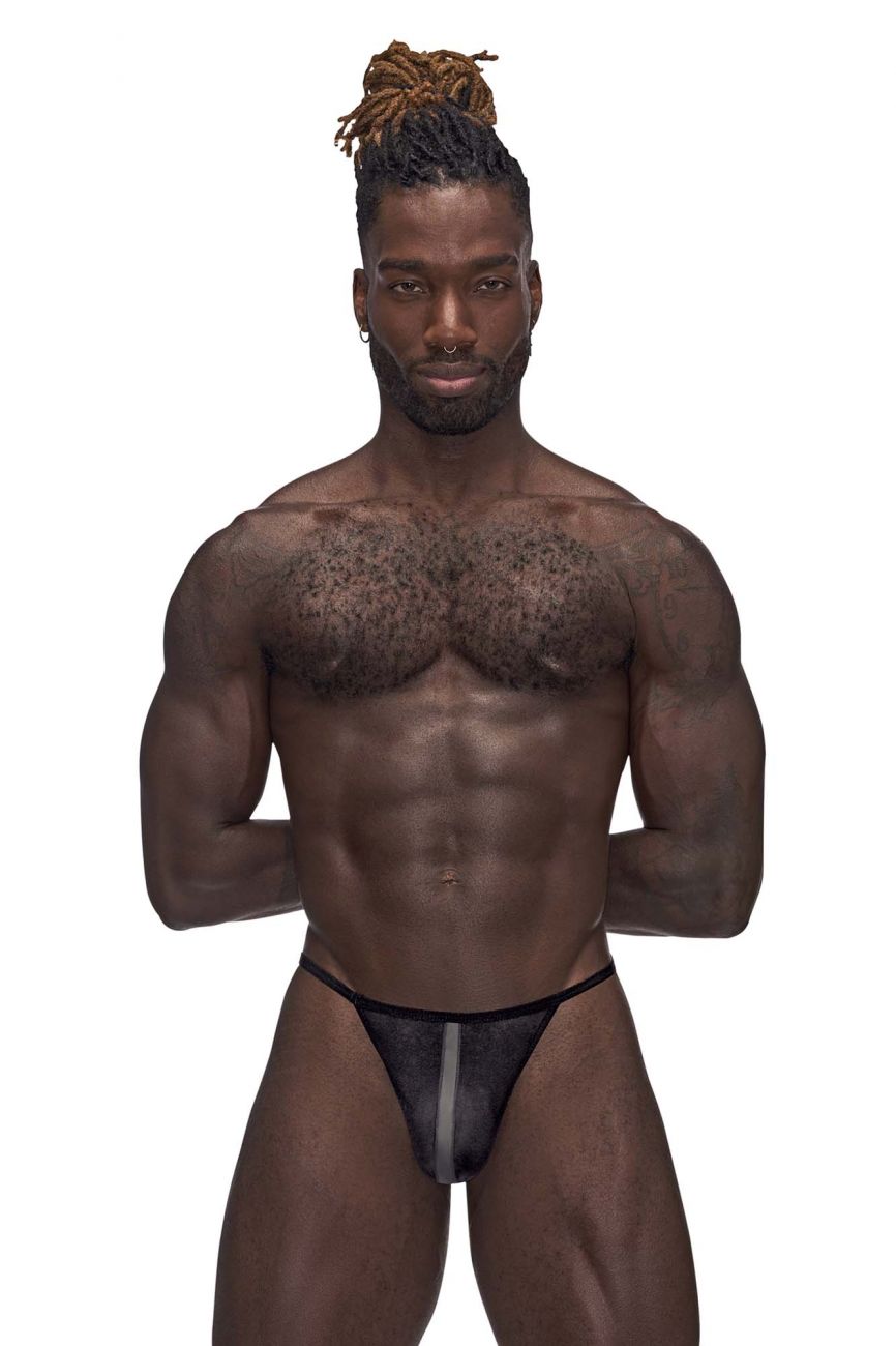 Male Power 453-271 Landing Strip Micro Thong Black