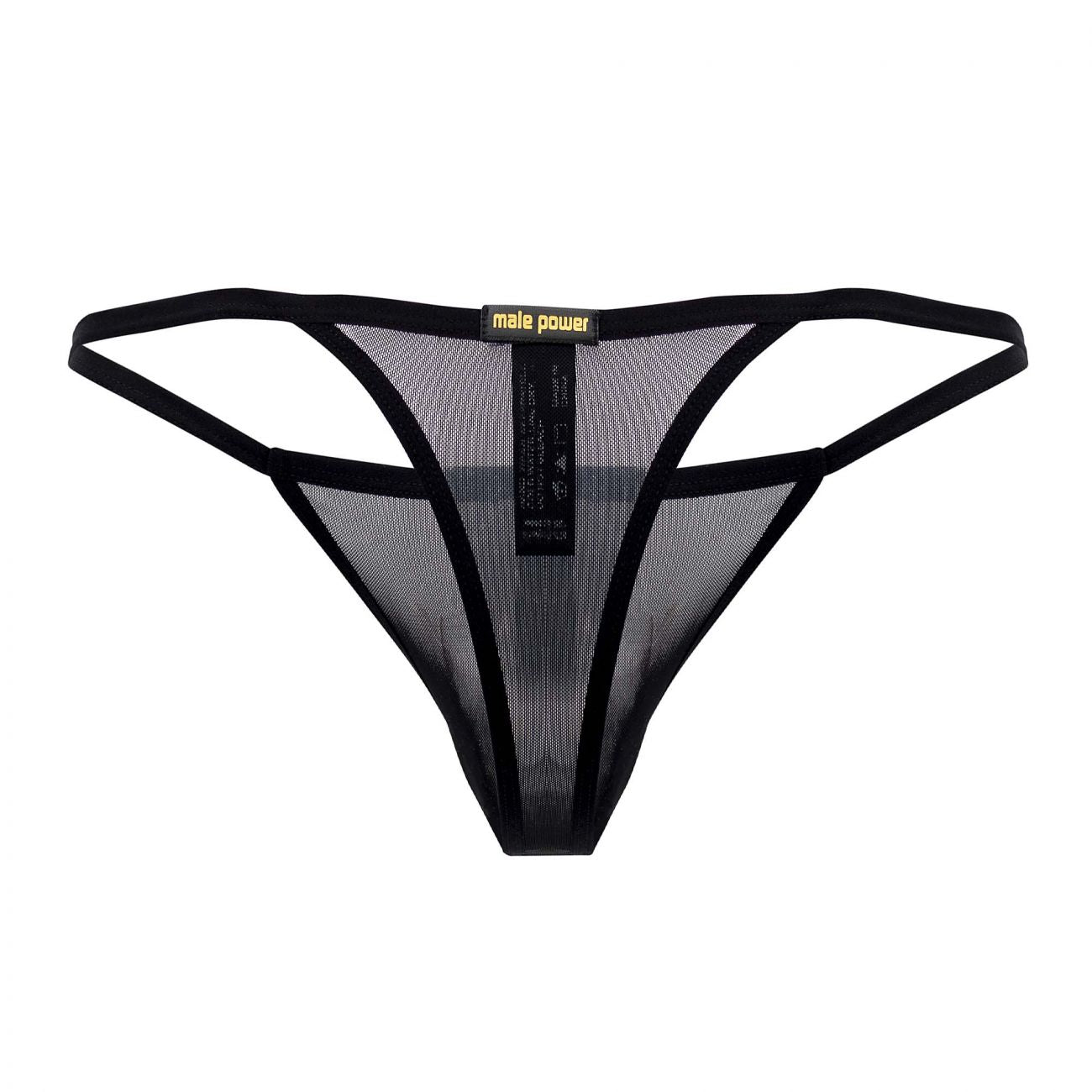 Male Power 453-271 Landing Strip Micro Thong Black