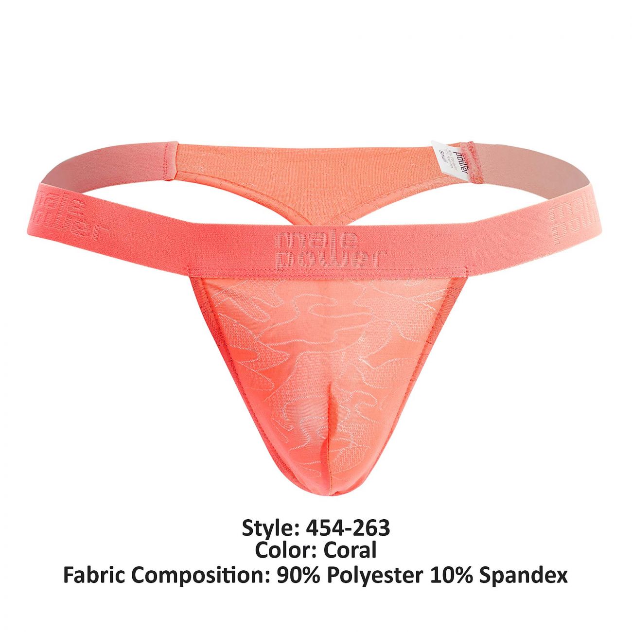 Male Power 454-263 Impressions Micro G-String V Coral