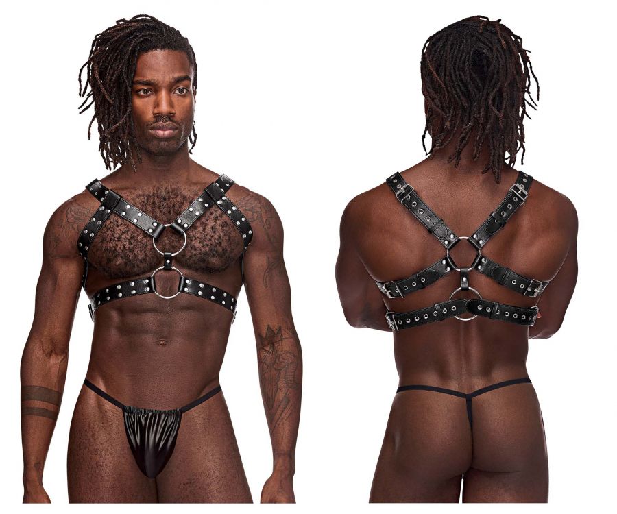 Male Power 591-266 Leather Gemini Harness