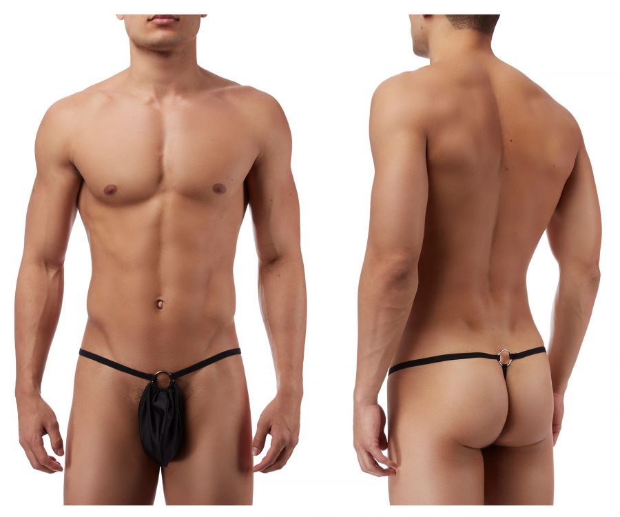 Male Power PAK825 G-String with front Ring