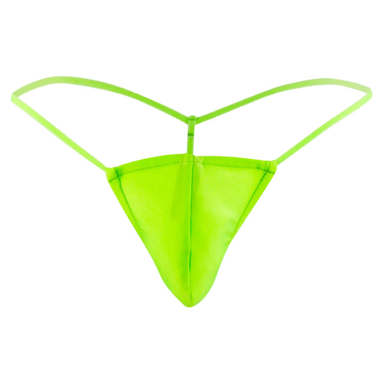 Male Power PAK870 Euro Male Spandex Pouch G String Lime