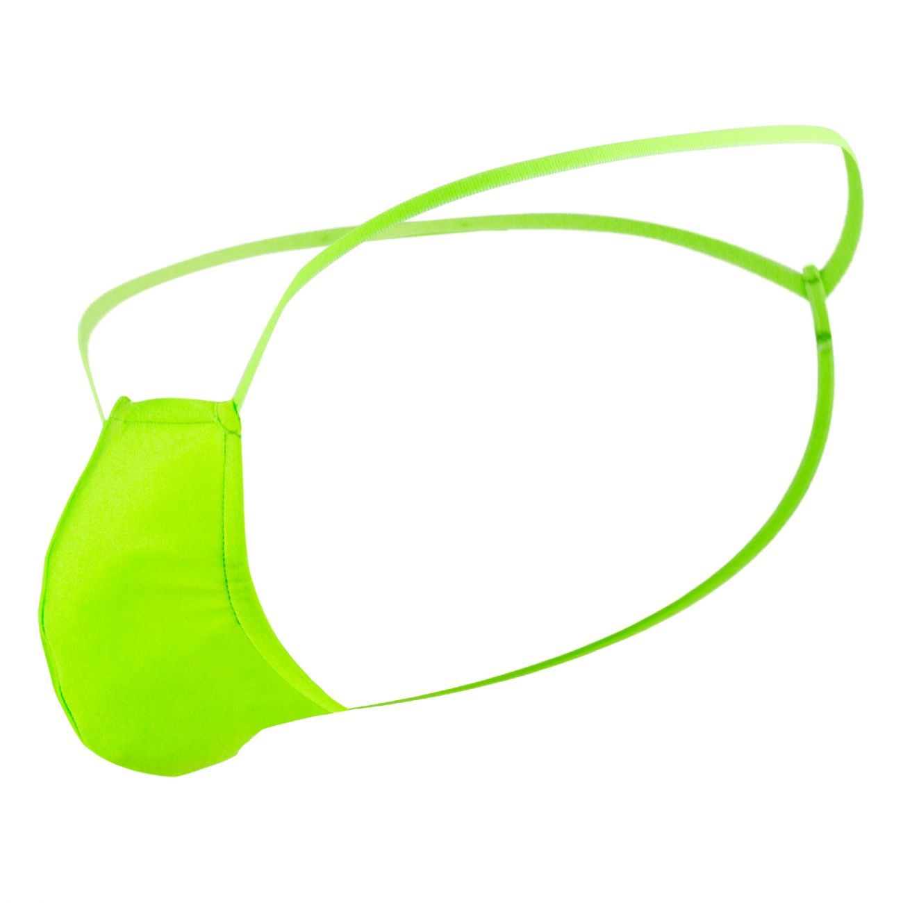 Male Power PAK870 Euro Male Spandex Pouch G String Lime