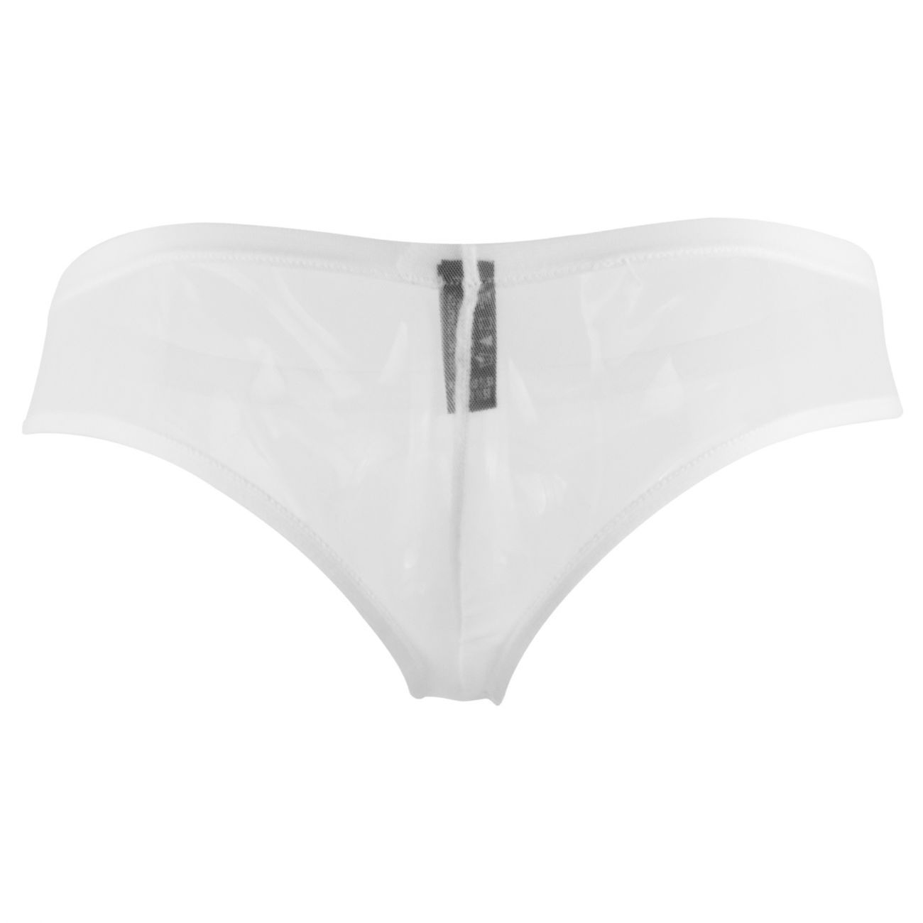 Male Power PAK883 Euro Male Mesh Shirred Pouch Manty Briefs White