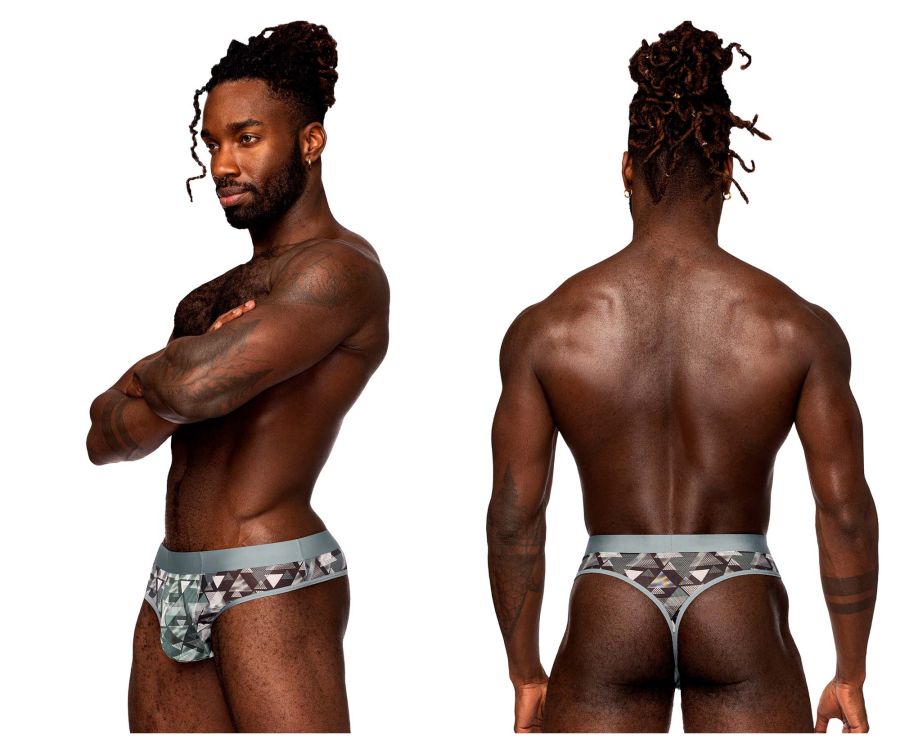 Male Power SMS-012 Sheer Prints Thong Optical