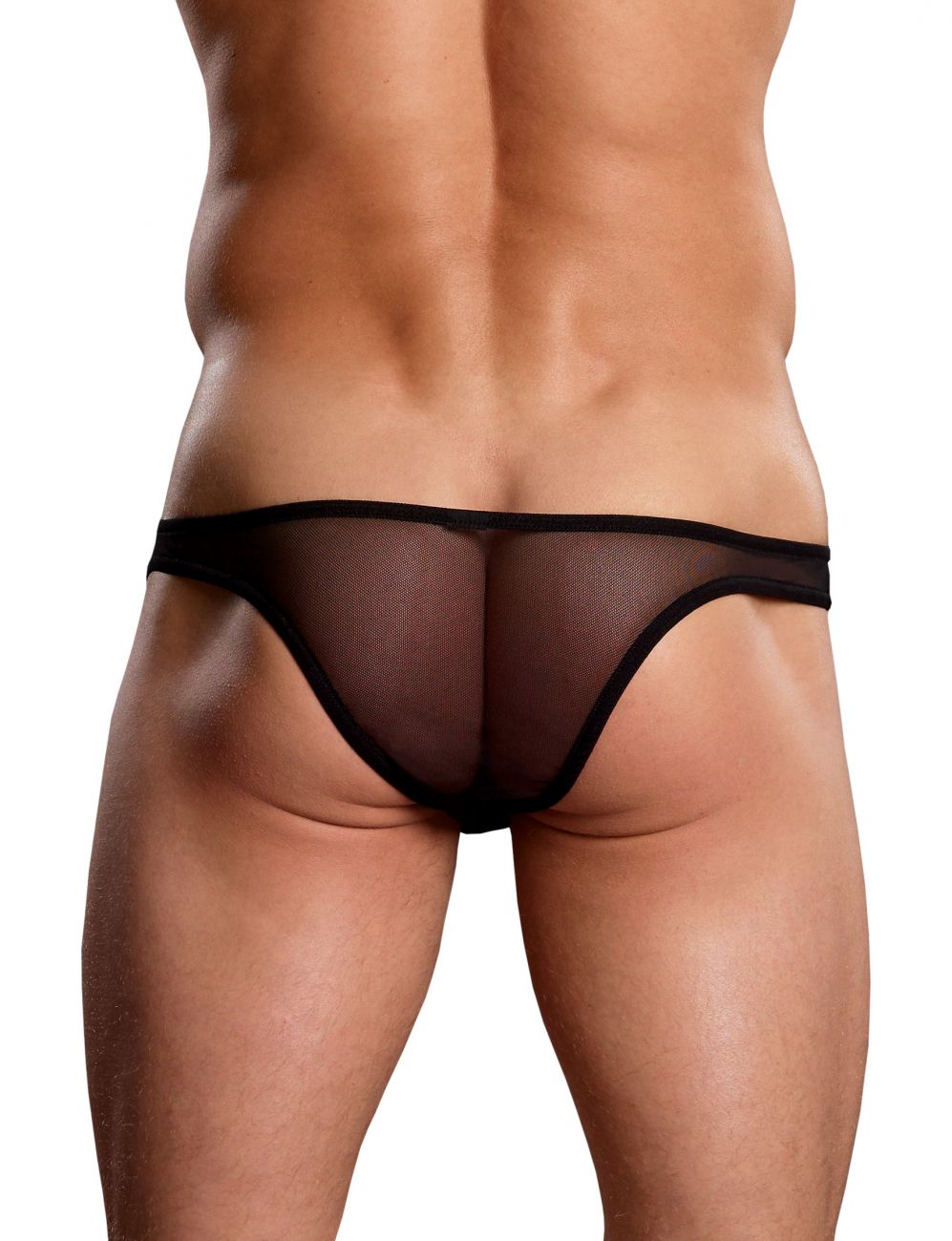 Male Power PAK884 Euro Male Mesh Full Cut Thong Black