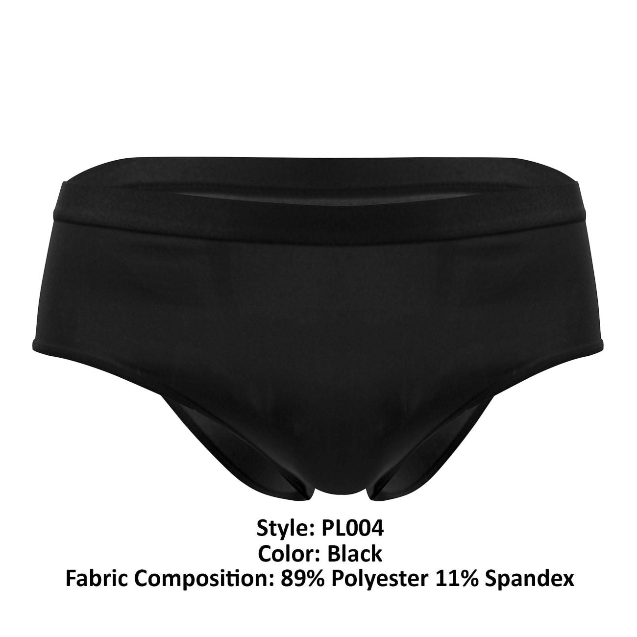 PLURAL PL004 Non-binary Underwear High Waisted Briefs Black