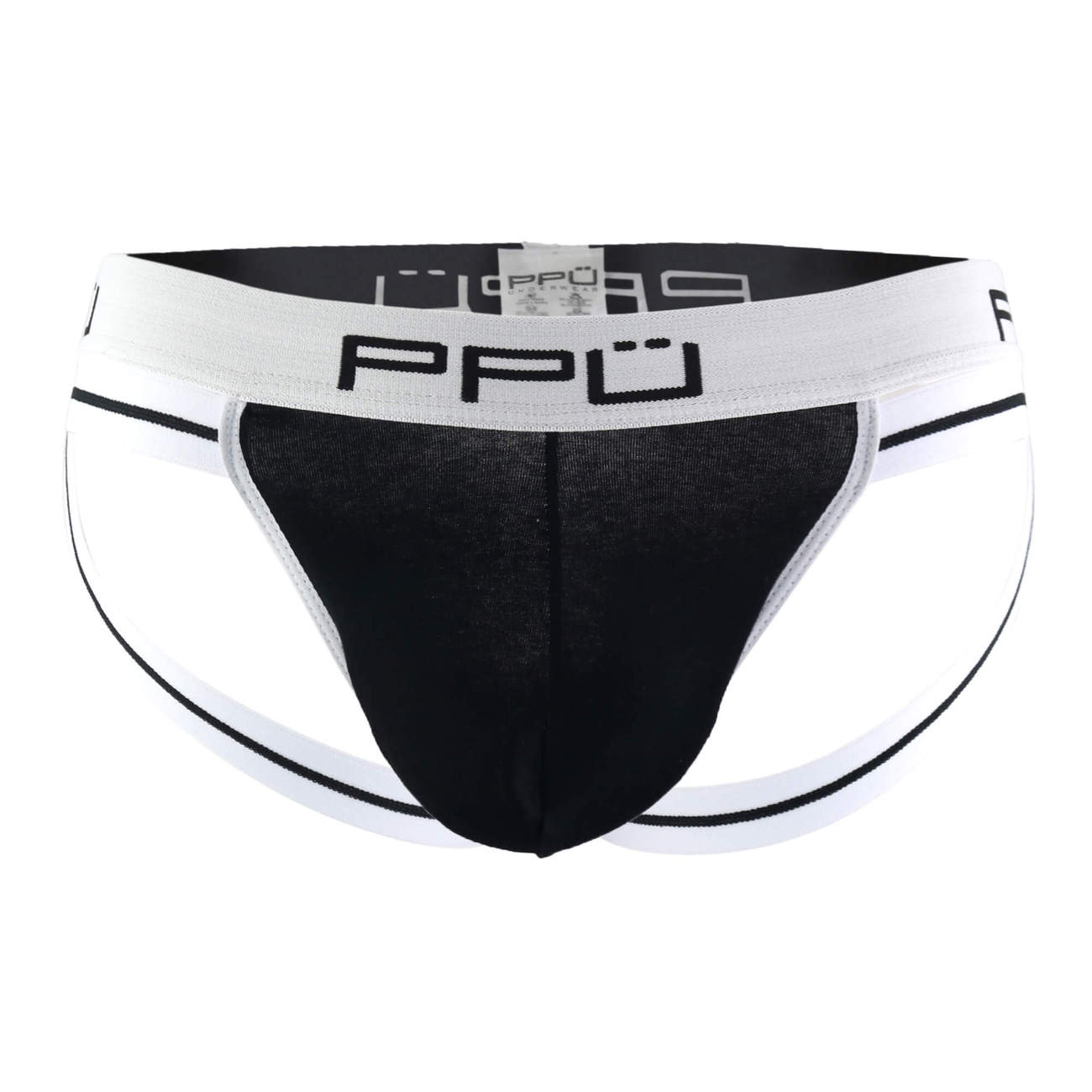 PPU 0965 Jockstrap White-Black