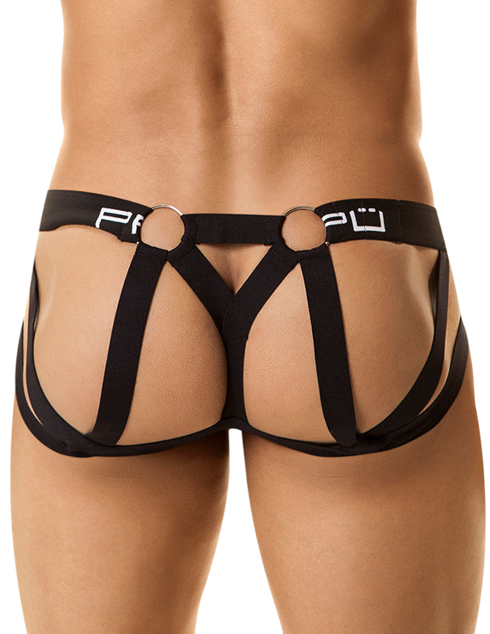 PPU 1305 Multi-Strap Jockstrap Black