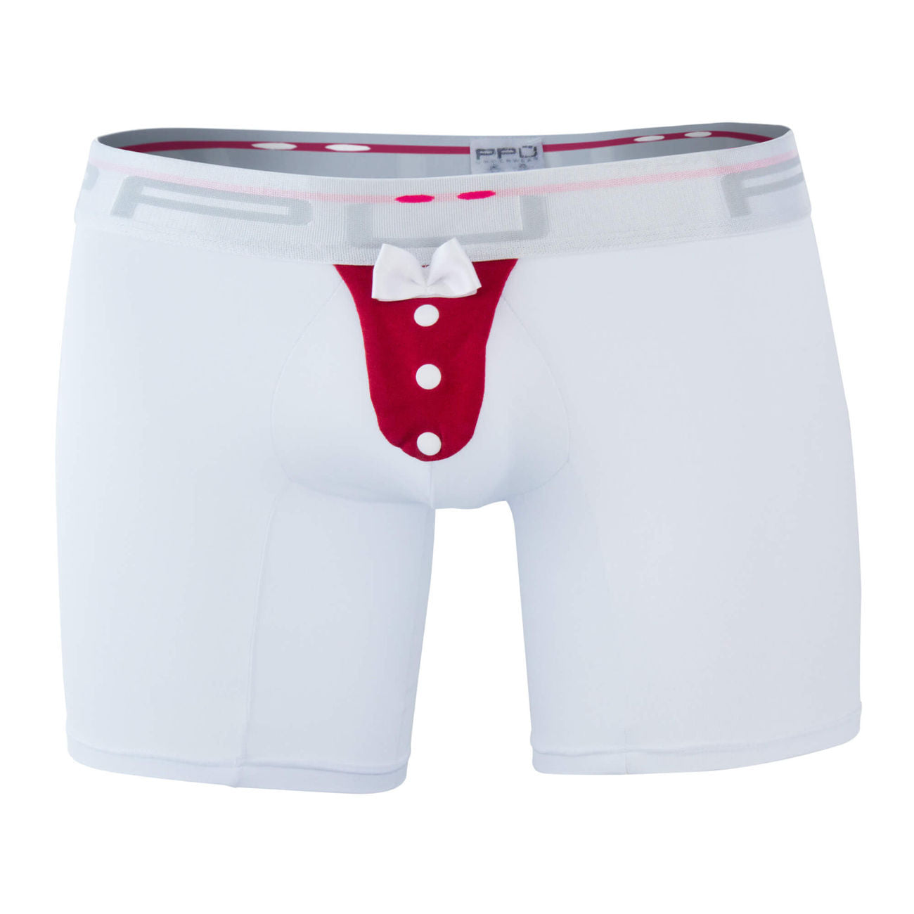 PPU 1325 Tuxedo Boxer White-Red