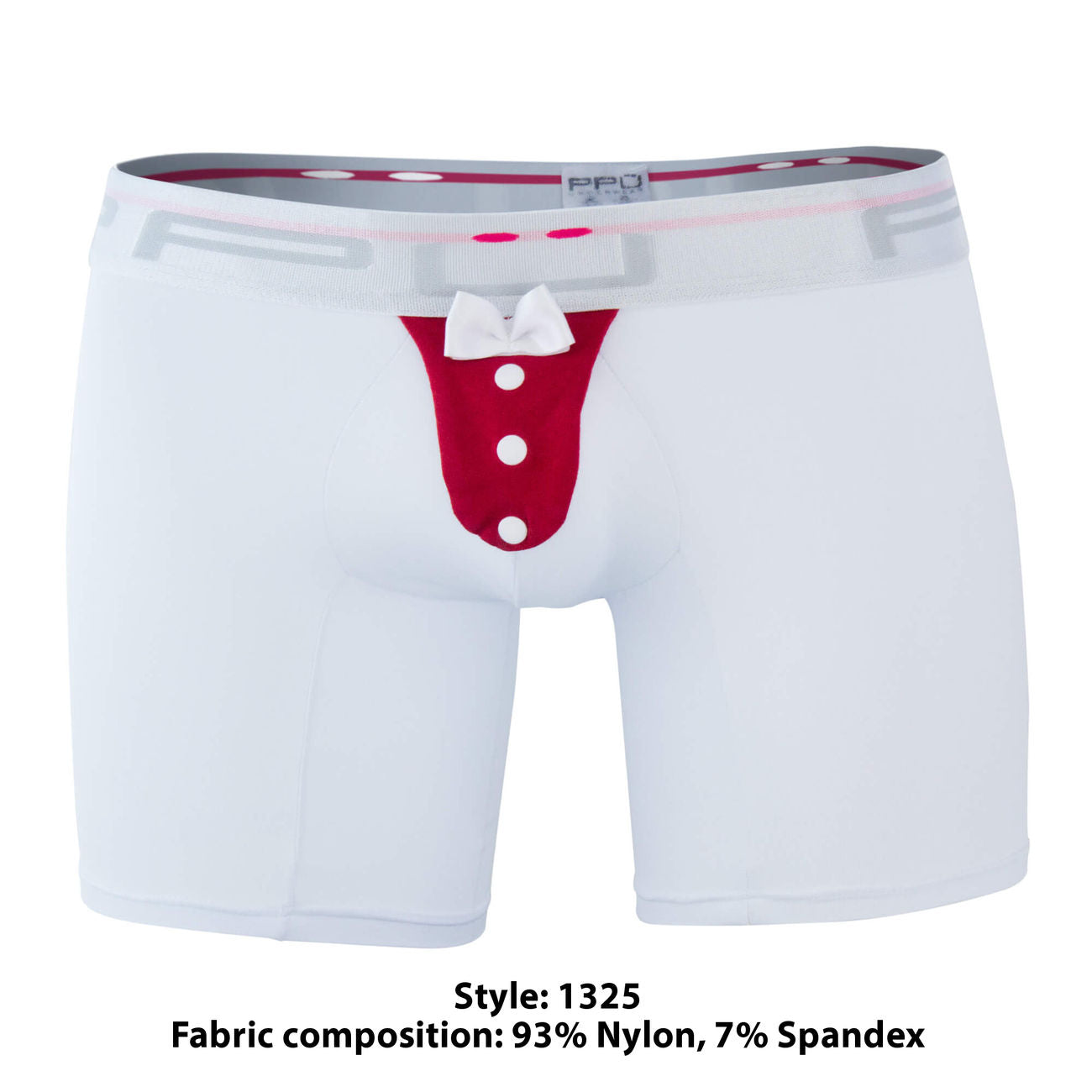 PPU 1325 Tuxedo Boxer White-Red