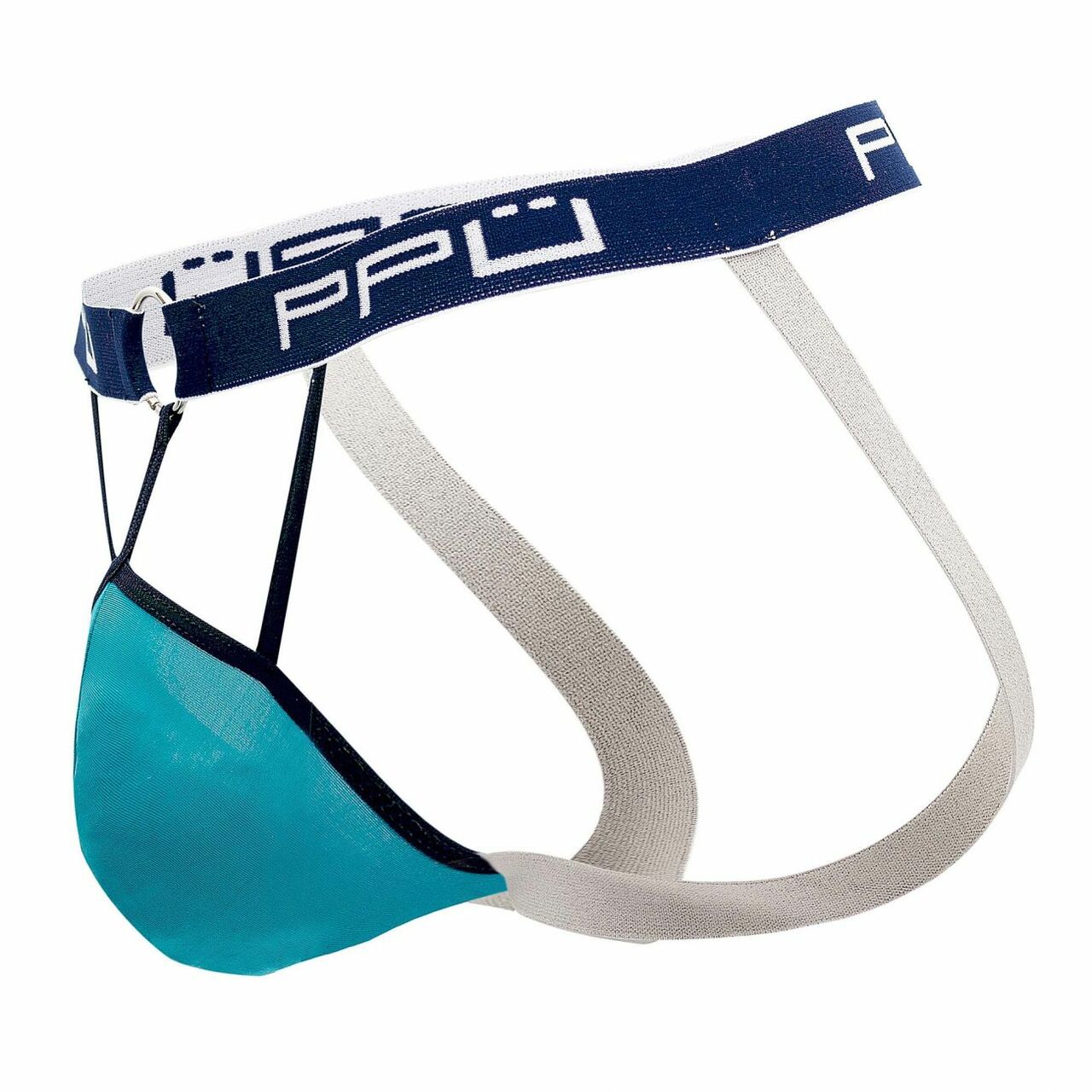 SALE - Mens PPU Underwear Ring Jock Strap Turquoise