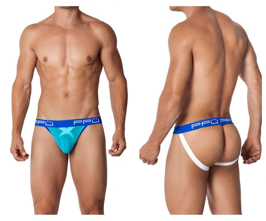 PPU 2103 Ball Lifter Jockstrap Turquoise