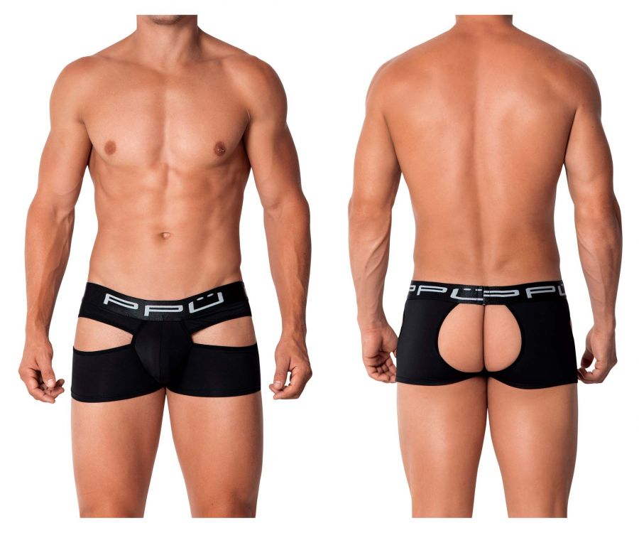 PPU 2104 Open Back Trunks Black