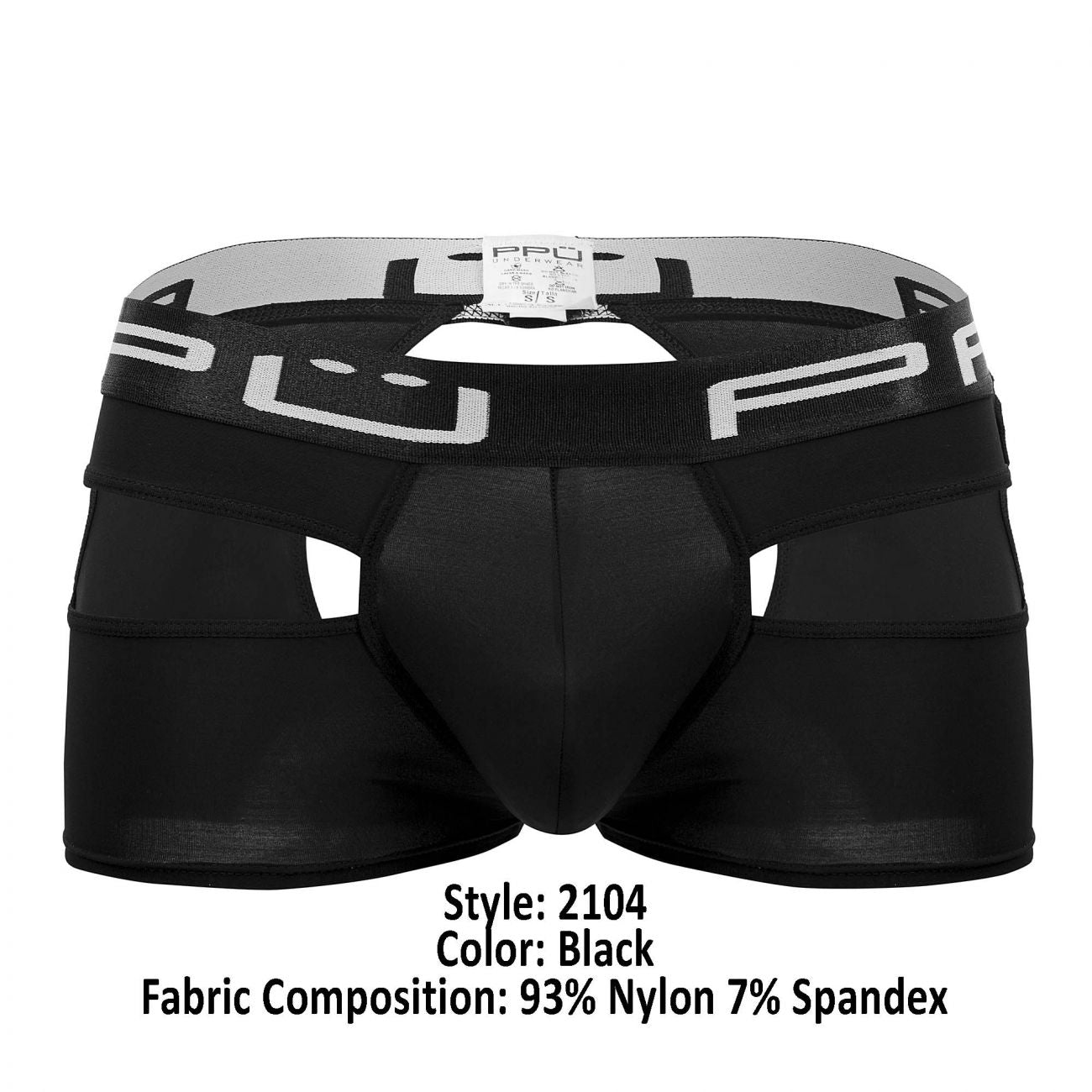 PPU 2104 Open Back Trunks Black