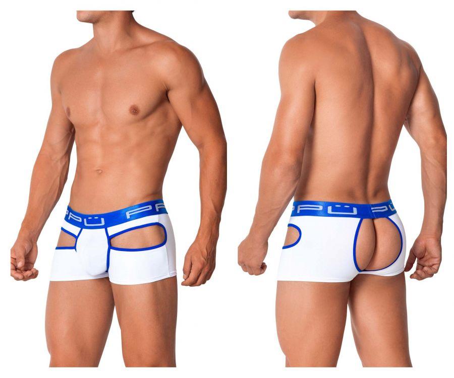 PPU 2104 Open Back Trunks White