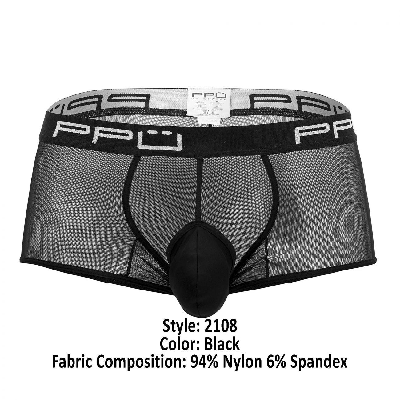 PPU 2108 Floater-Mesh Trunks Black