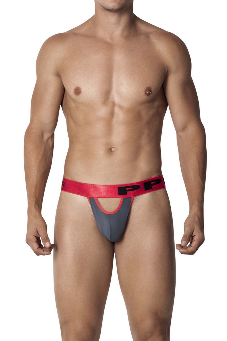 PPU 2112 Peek-a-boo Thongs Red