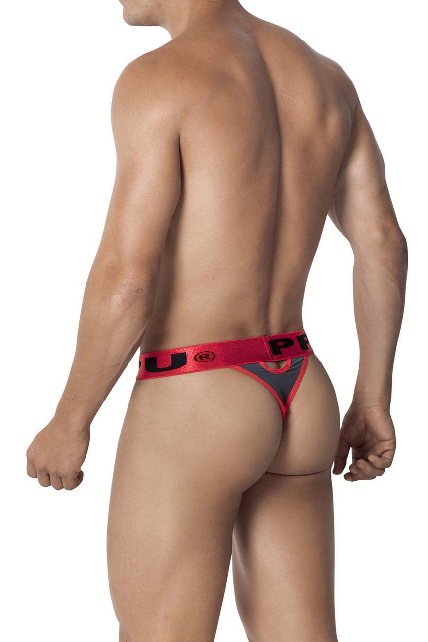 PPU 2112 Peek-a-boo Thongs Red