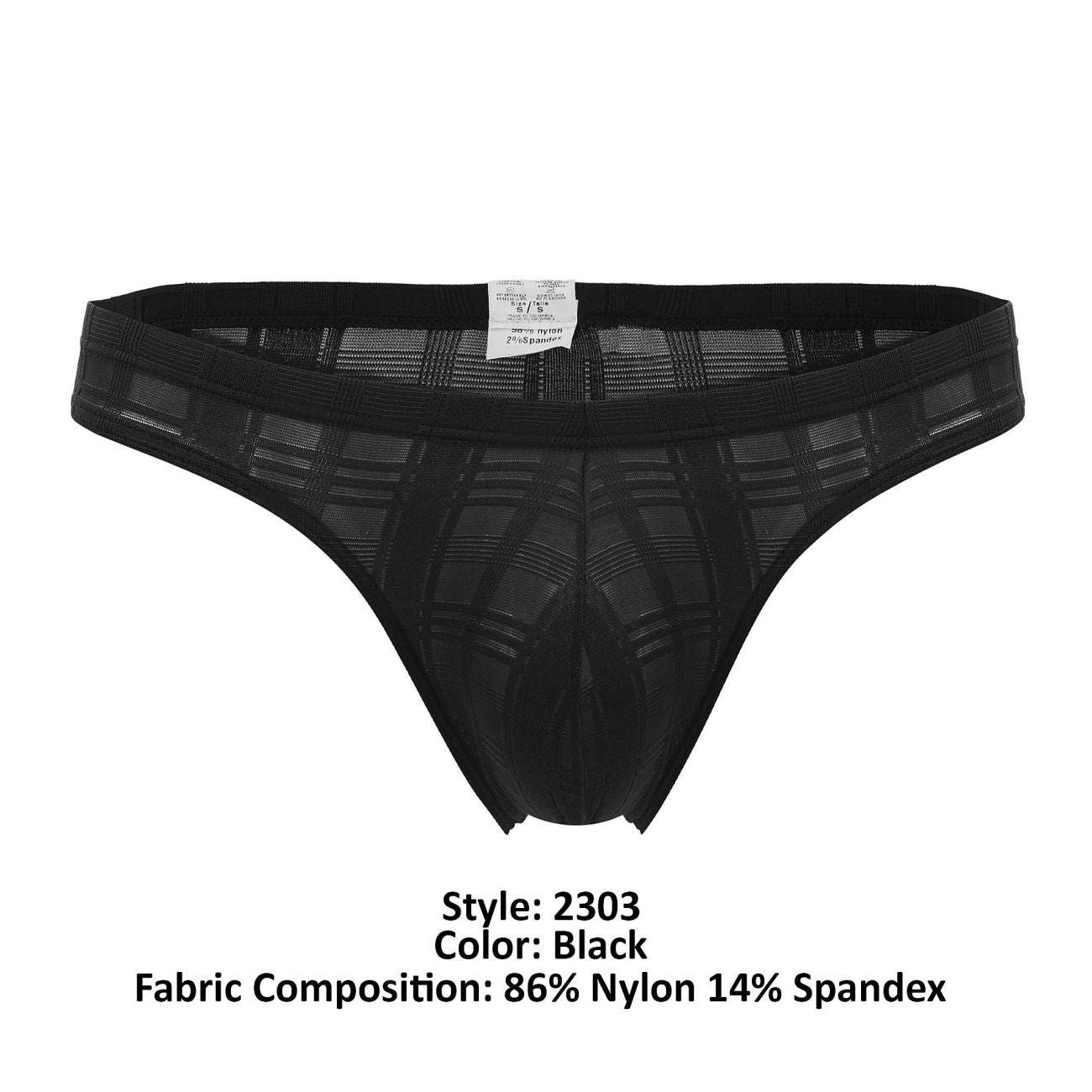 PPU 2303 Microfiber Bikini Black