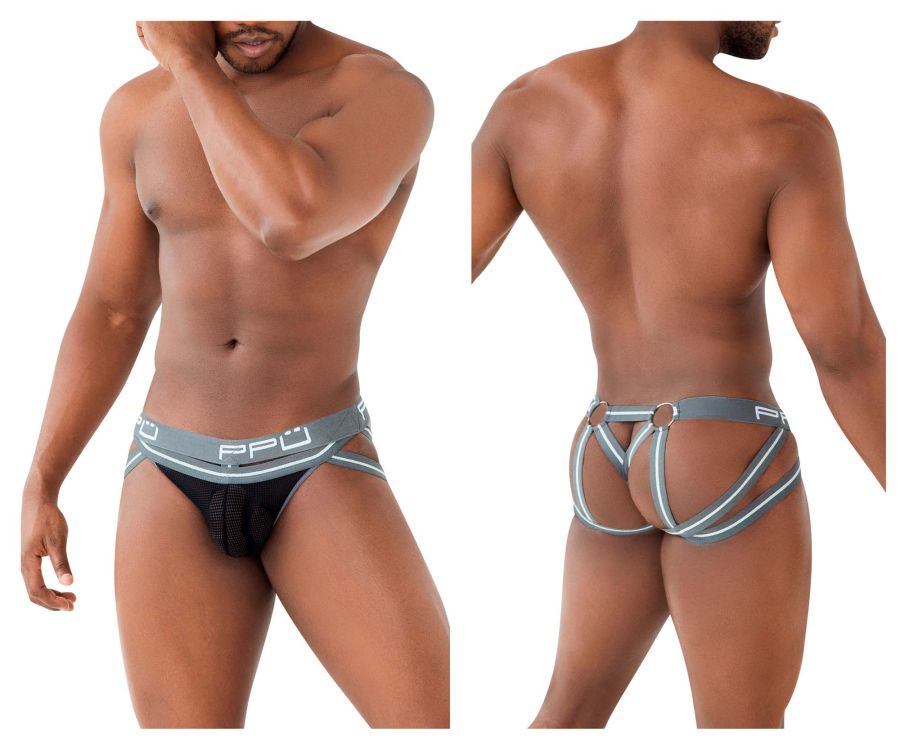 PPU 2305 Mesh Jockstrap Gray