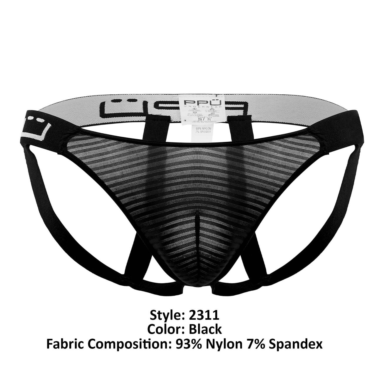 PPU 2311 Microfiber Jockstrap Black