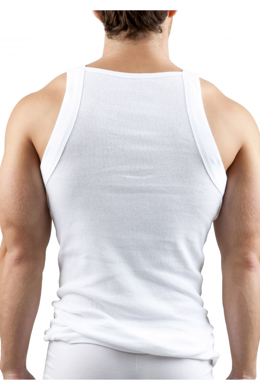 Papi 559102-100 3PK Square Neck Tank White
