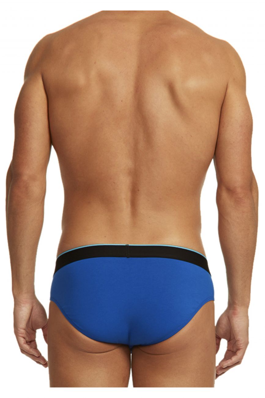 Papi 980403-941 3PK Cotton Stretch Brief Black-Cobalt-Blue