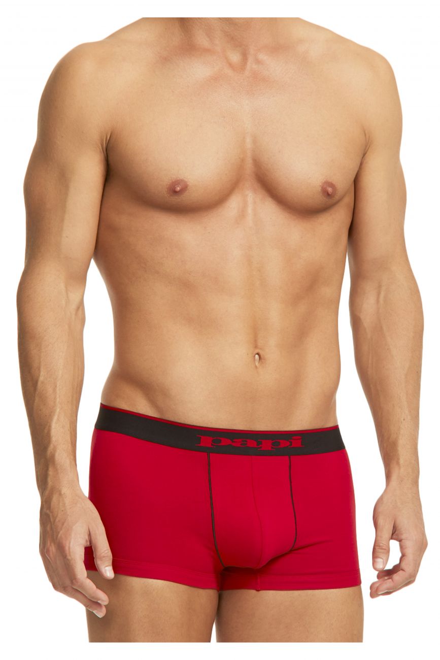 Papi 980503-982 Cotton Stretch Brazilian Yarndye Band Stripe Red Black