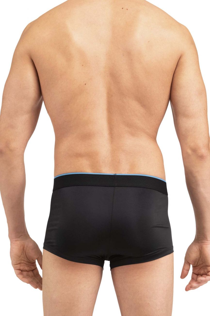 Papi MPA004 2PK Brazilian Trunks Black Blue
