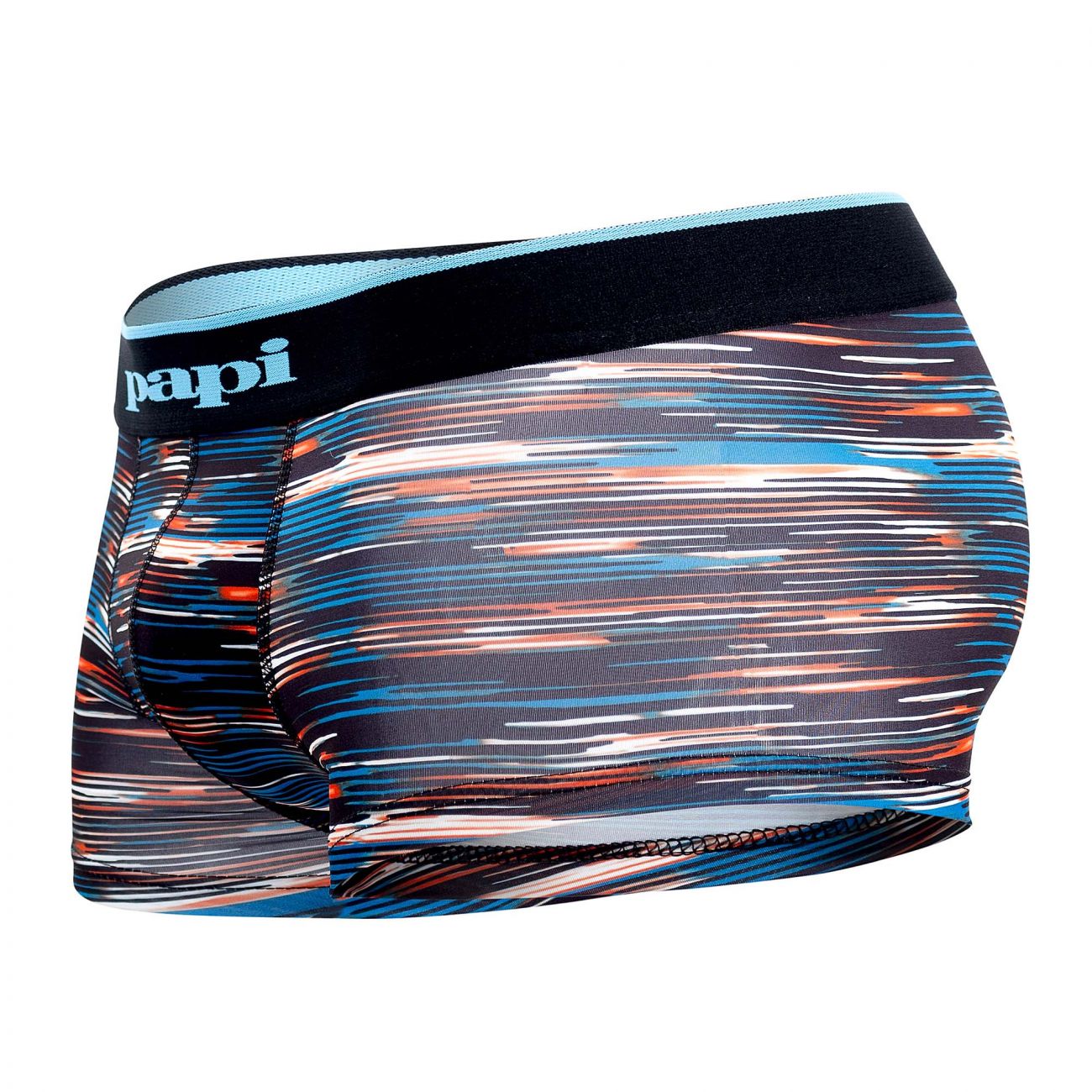 Papi MPA004 2PK Brazilian Trunks Black Blue