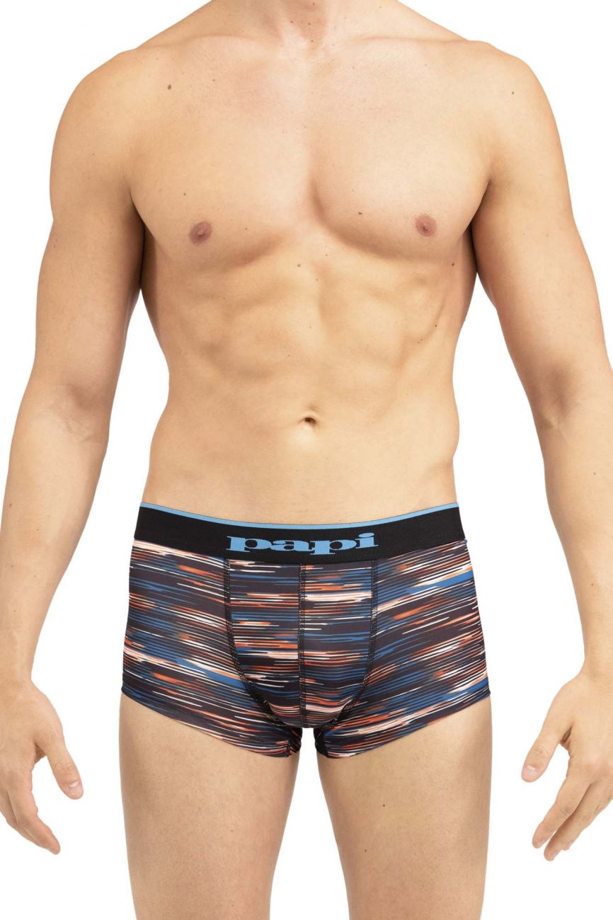 Papi MPA004 2PK Brazilian Trunks Black Blue