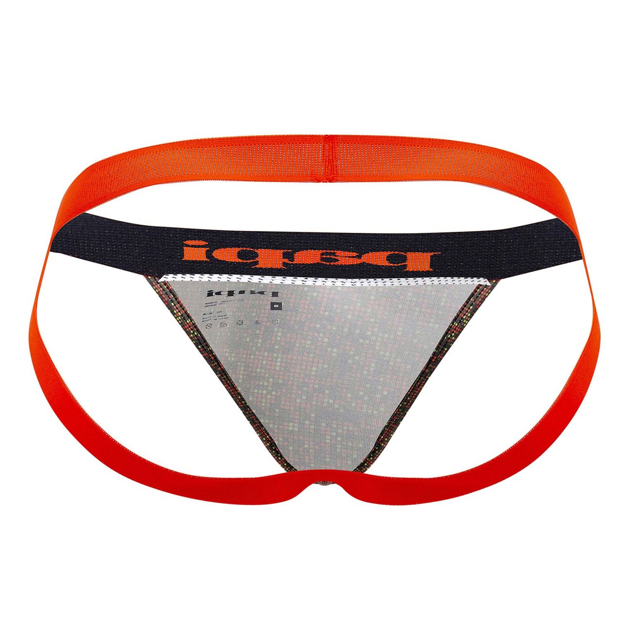 Papi UMPA051 Fashion Microflex Brazilian Jockstrap Orange Multi Print