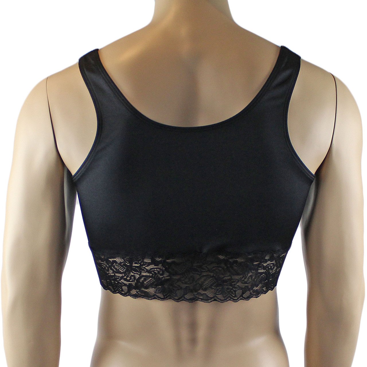 Male Lingerie Bra Camisole Top with Capri Bikini (black plus other colours)