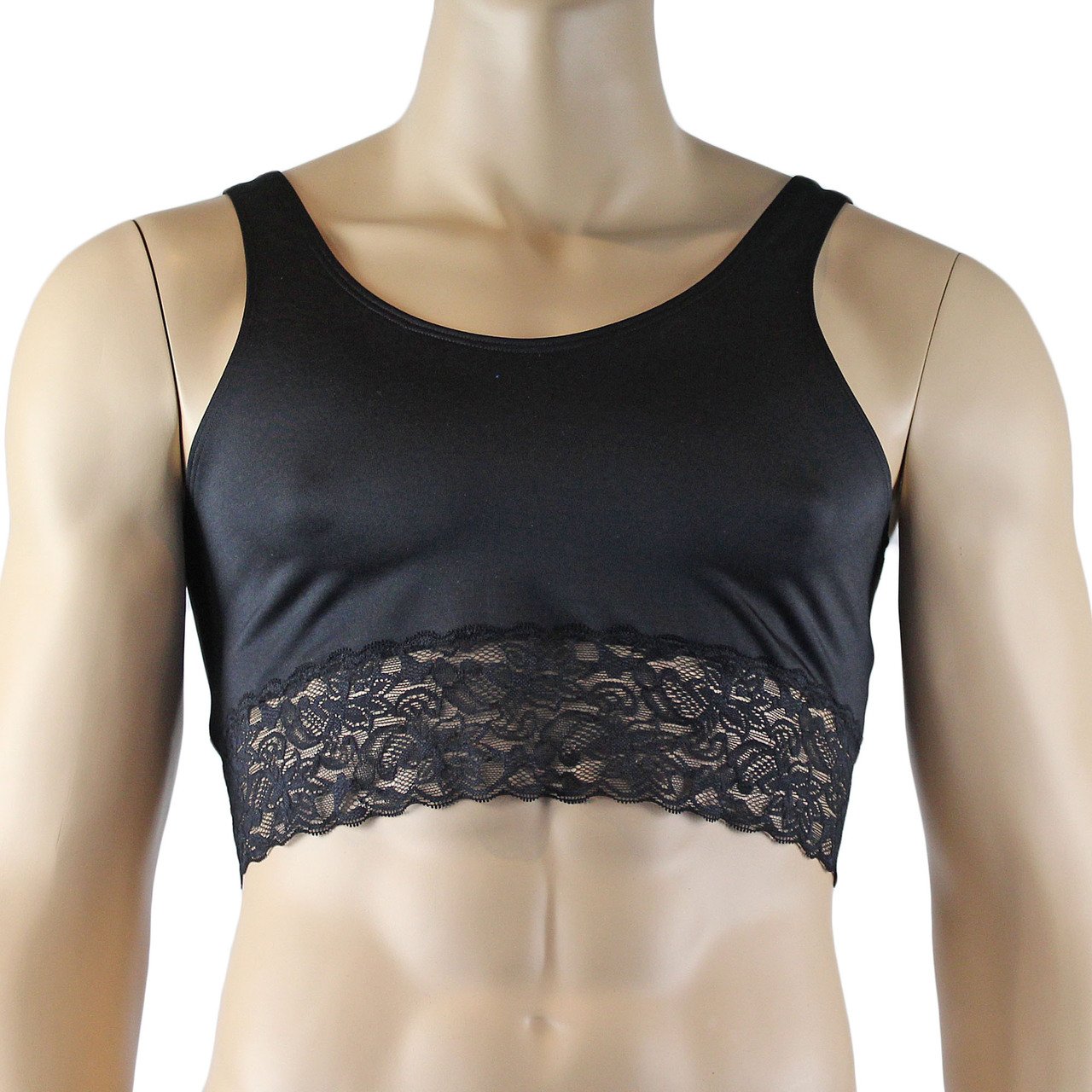 Male Lingerie Bra Camisole Top with Capri Bikini (black plus other colours)